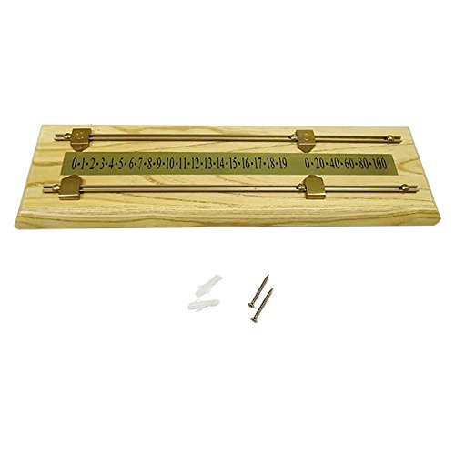 Wood/Brass Scoreboard - Light Stain