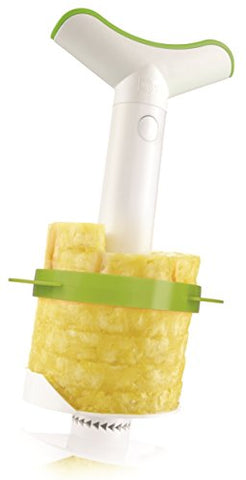 Tomorrow's Kitchen Pineapple Slicer with Green Wedger and Green Handle - Gift Box of 1