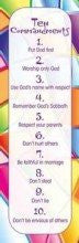 Bookmarks, Kids Ten Commandments - Package of 25