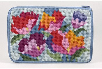 Watercolor Poppies Cosmetic Purse ( 7" x 4 3/4" )