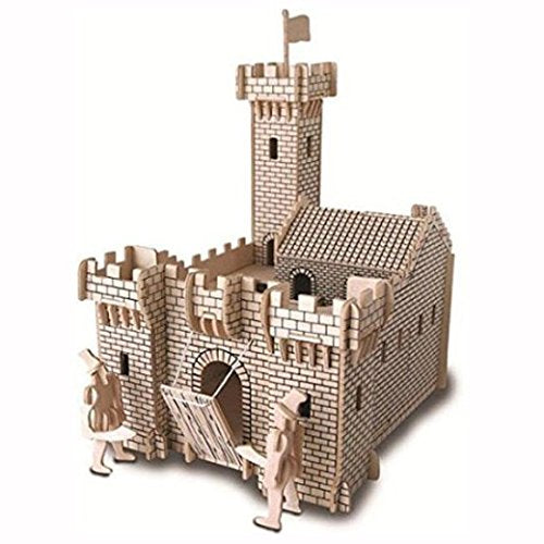 Woodcraft Construction Kits, Knight Castle, 20 x 17 x 25 cm