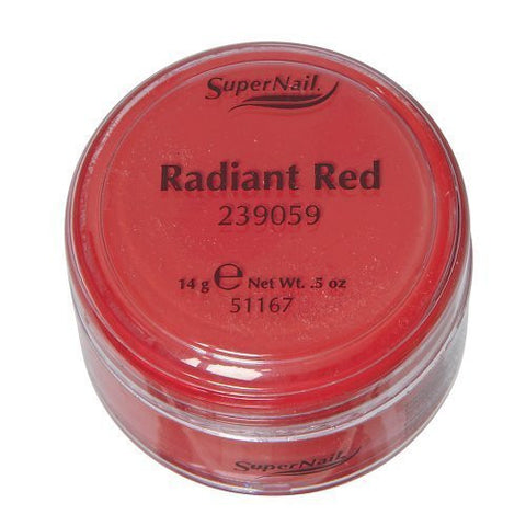 Nail Art Colored Acrylic Powder, Radiant Red - red acrylic