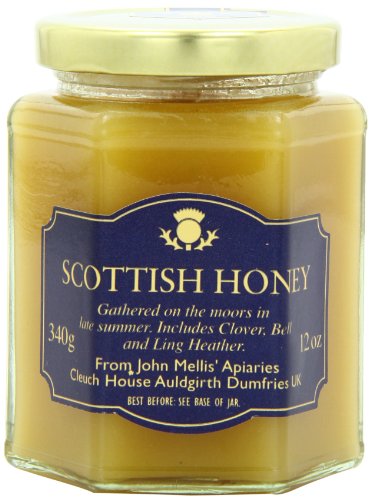 Scottish Honeys - John Mellis Apiaries (Dumfries) - summer clover & heather (set), 12oz jar