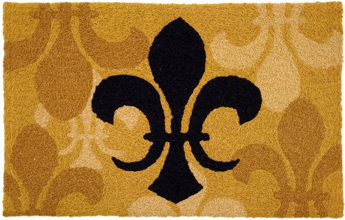 Fleur De Lis Black 21" x 33"