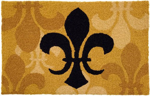 Fleur De Lis Black 21" x 33"