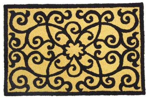 Frontgate Black & Tan 21" x 33"