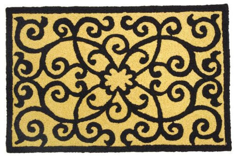 Frontgate Black & Tan 21" x 33"