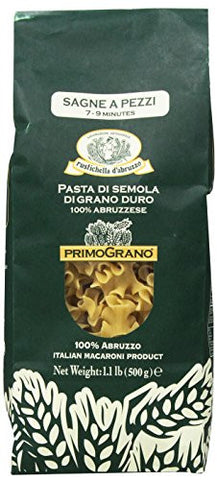 Durom Wheat Pasta in Green Bag, Sagne a Pezzi, 500 gr