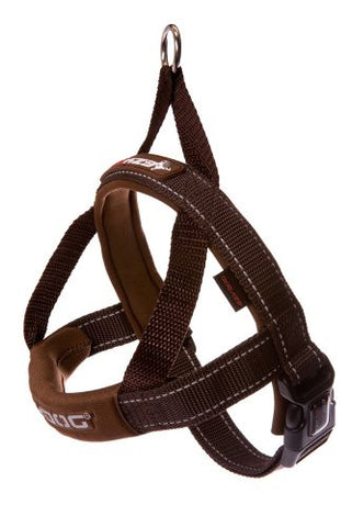 EzyDog Quick Fit Harness - Chocolate, Medium