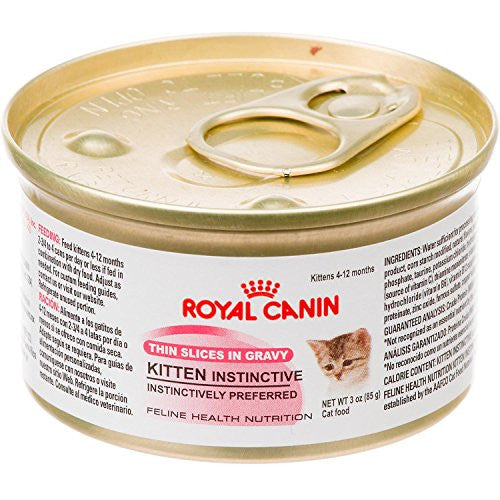 Feline Health Nutrition Kitten Instinctive Canned Kitten Food, Thin Slices In Gravy, 3 oz