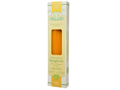 Rustichella d'Abruzzo Pasta, Organic Gluten Free in Box, Corn Spaghetti, 250 gr/8.8 oz