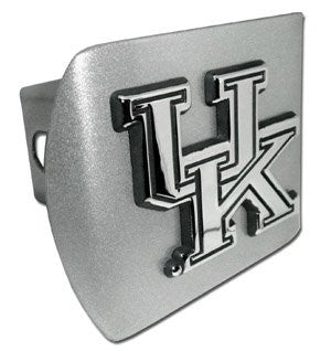 Kentucky (“UK”) Brushed Chrome Hitch Cover