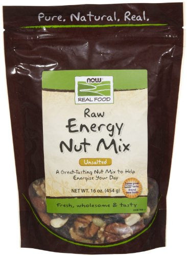 NOW Foods Unsalted Raw Energy Nut Mix - 1 lb