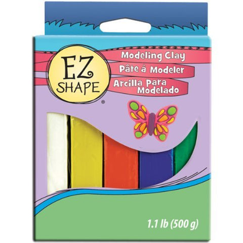 EZ Shape Modeling Clay Bright Color Set, 5 pc