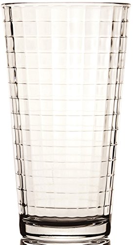 Set Of 4 Drinkware 17 Oz Cooler Glasses Litho Boxed Windowpane