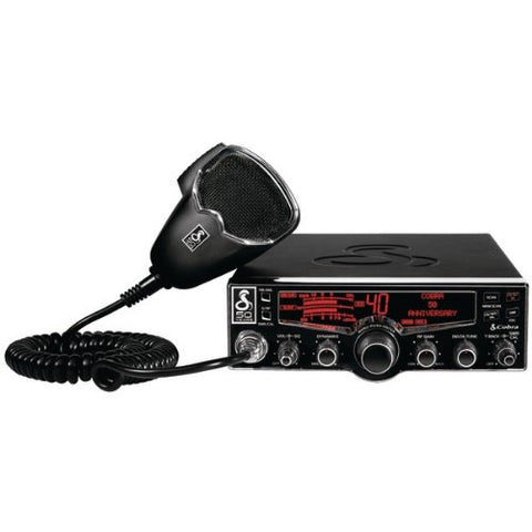 Cobra 29LX 40 Channel Deluxe Truckers CB Radio with Built IN SWR Bridge, 10 NOAA Weather Channels, Selectable 4-Color LCD Display & Talkback