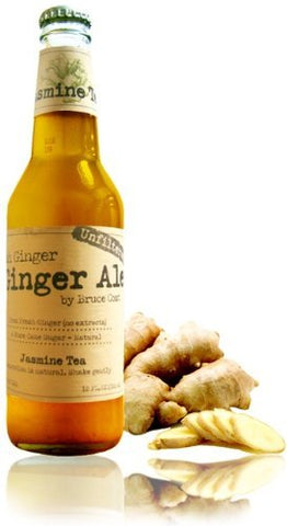 Bruce Cost Jasmine Green Tea Ginger Ale / Case of 12 -12 fl oz bottles
