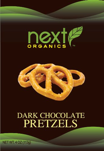 Next Organic Dark Chocolate Pretzels, 4 oz