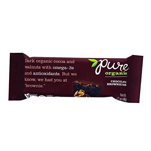 Pure Bar Organic Chocolate Brownie Raw Bar ( 12x1.7 OZ)
