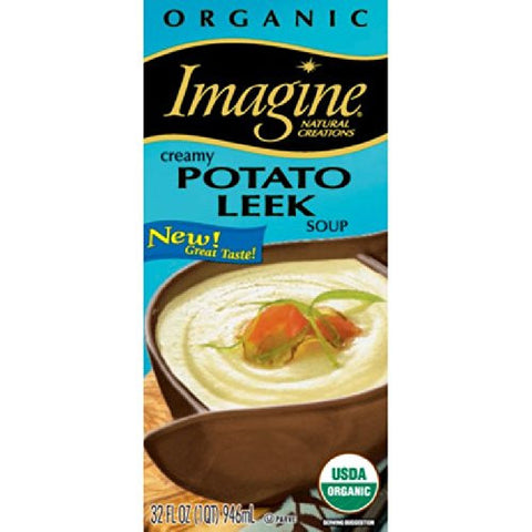 Natural Garden Vegetable Soups, Aseptic Creamy Potato Leek At least 95% Organic - 12/32 OZ