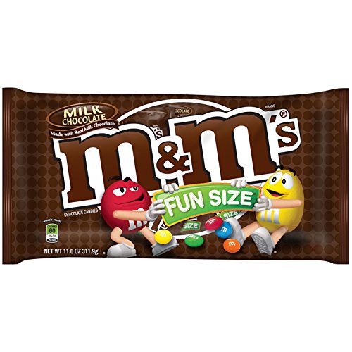 M&M'S Milk Chocolate Fun Size 24 Count 11 Oz