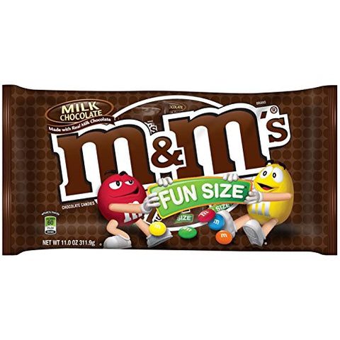 M&M'S Milk Chocolate Fun Size 24 Count 11 Oz