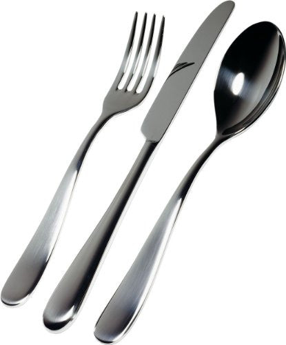 Cutlery set composed of 1 table spoon, 1 table fork, 1 table knife, 1 dessert fork, 1 dessert knife, 1 coffee spoon