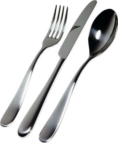 Cutlery set composed of 1 table spoon, 1 table fork, 1 table knife, 1 dessert fork, 1 dessert knife, 1 coffee spoon