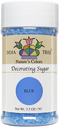 NC  Blue Decorating Sugar, Small Jar 3.3 oz
