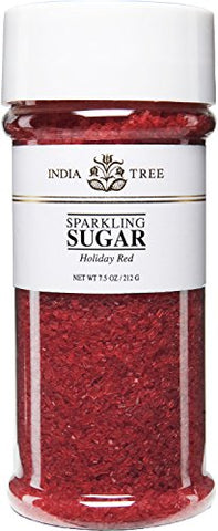 Holiday Red Sparkling Sugar, Tall Jar, 7.5 oz