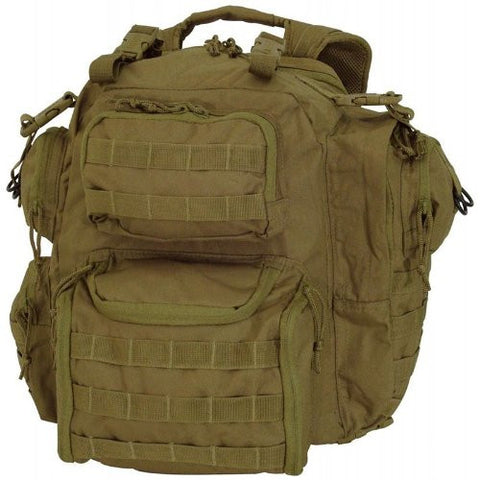Tactical Improved Matrix Pack Backpack MOLLE - Hydration Compatible - Coyote Brown / Tan