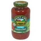 WALNUT ACRES ORGANIC FARMS Pasta Sauce Tomato & Basil, Low Salt 12pk, 25.5oz