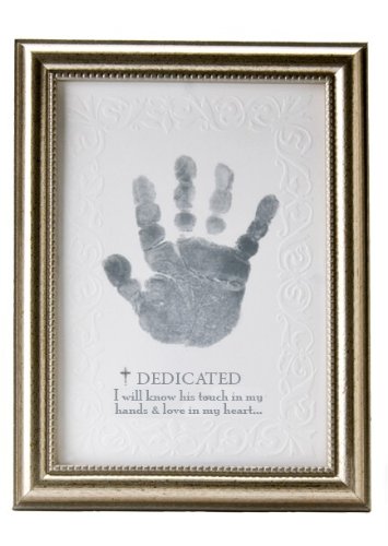Dedicated Handprint Frame 5x7, Silver