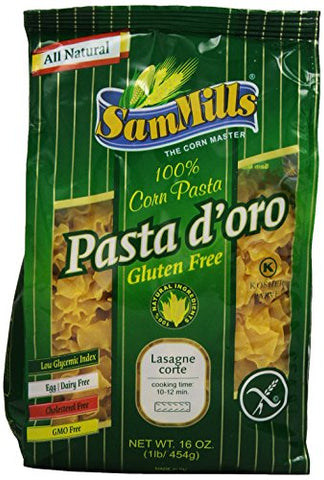 Sam Mills Gluten Free Lasagne Corte Corn Pasta, 16 Oz