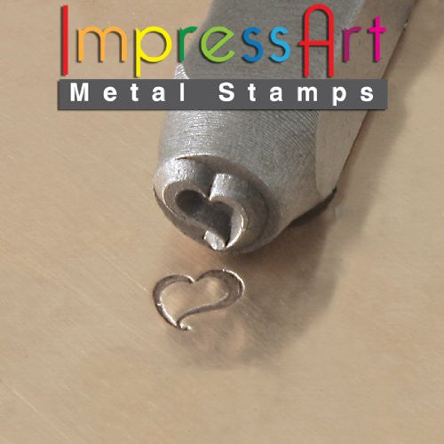 Swirly Heart, 6mm