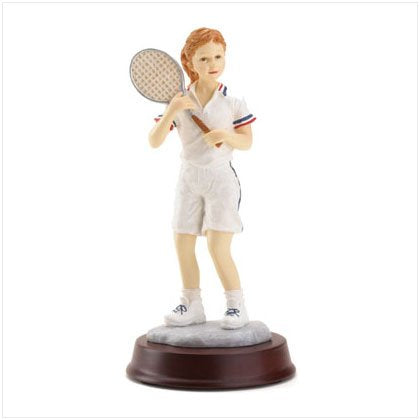Tennis Girl Sports Figurine (3.5" x 3.5" x 6.5)