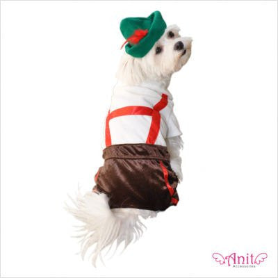 Lederhosen Dog Costume, Medium