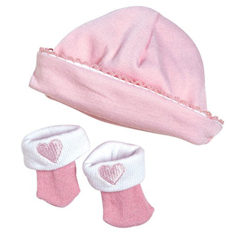 PlayTime Baby Accessories - Hat/Sock Set - PINK