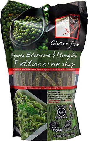 EXPLORE ASIAN Gluten Free Pasta Fettuccini, Mung Bean - 7.05 oz