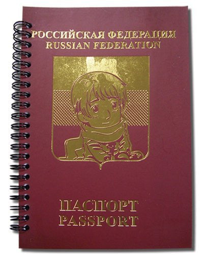 Hetalia Russia Passport Notebook