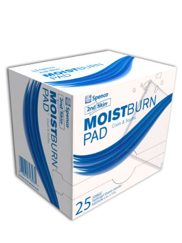Spenco 2nd Skin Moist Burn Pads (Sterile) Medium 25 pk  2" x 3"