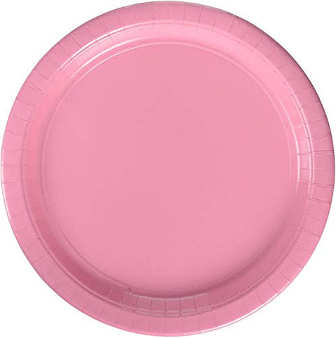 Paper Lunch Plates, 9in, 50ct, Pink
