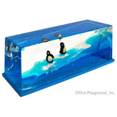 Wave Paperweight - Penguins