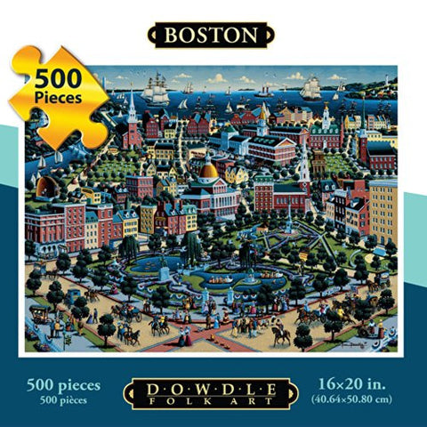 Boston Commons 500 Piece Puzzle
