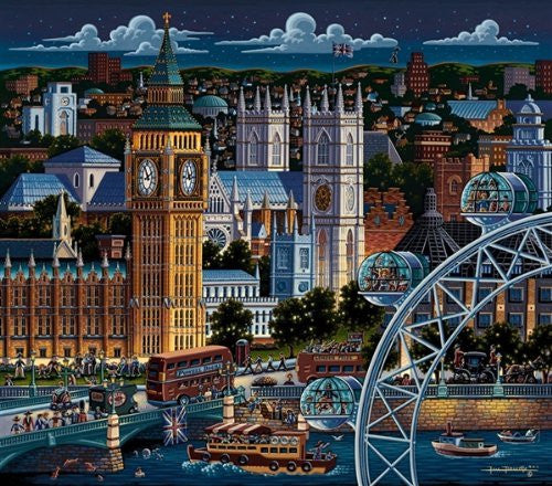 London 500 Pieces Box Puzzles, 16x20 inch