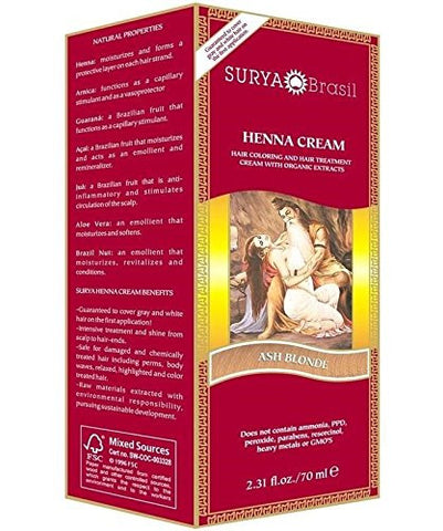 Surya Henna Cream - Ash Blonde, 70ml