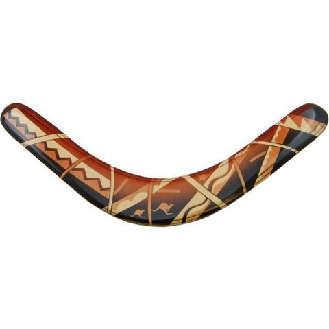 Kookaburra Decorated Wood Boomerang