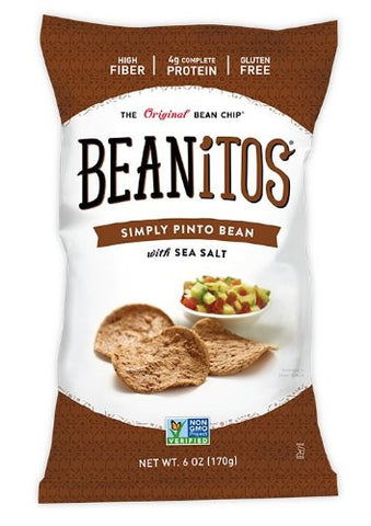 Beanitos Pinto Bean Chips with Flaxseeds, Sea Salt 6.0 OZ
