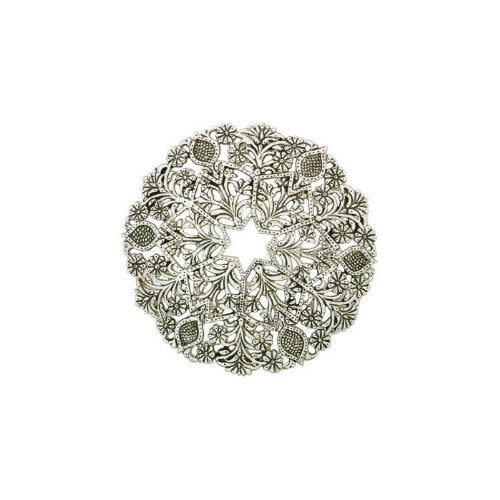 Aluminium Trivet - Flower Silver MHP-8