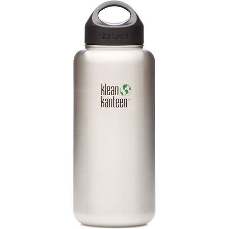 40oz Kanteen Wide (w/Stainless Loop Cap)(brushed stainless)